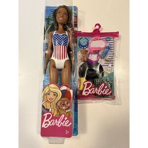 Barbie Doll USA Olympic Swimmer African American Nikki Black Brunette Swimming